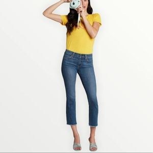 PRINCIPLE The Optimist Frayed Hem Cropped Jeans